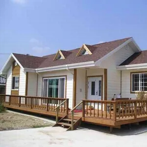 Rumah Kantor Modular Rumah Prefab Diskon 10% Rumah Vila Struktur Baja Prefab Biaya Rendah