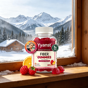 OEM/ODM Fiber <b>Gummies</b> Raspberry 5g Daily Prebiotic Fiber Support Digestion & Regularity Gut Health Chewable Dietary Supplement - Product Image 2