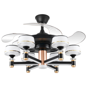 Y264 42 Inch Có Thể Thu Vào LED Ánh Sáng Trang Trí AC Động Cơ Quạt Trần Với Điều Khiển Từ Xa Dự Án Cài Đặt Bao Gồm Đèn Chùm - Product Image 5