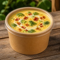 Bols en papier kraft jetables pour la vente à emporter, bols en papier biodégradables en gros pour les restaurants