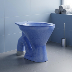Inodoro de Lujo con Descarga Ciclónica de Doble Flujo, de Cerámica Verde Estilo Europeo, Montado en el Suelo, para Baño, con Diseño de Diamante - Product Image 1