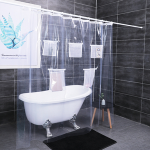 <span class=keywords><strong>Rideau</strong></span> <span class=keywords><strong>de</strong></span> <span class=keywords><strong>douche</strong></span> <span class=keywords><strong>transparent</strong></span> en maille PEVA épaissi, imperméable et résistant à la moisissure pour séparation <span class=keywords><strong>de</strong></span> salle <span class=keywords><strong>de</strong></span> bain - Product Image 1