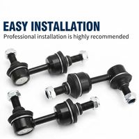 Pour Hyundai Sonata Azera Kia Optima Cadenza, biellettes de stabilisation arrière 55530-3R000 555303R000, paire de biellettes de barre stabilisatrice