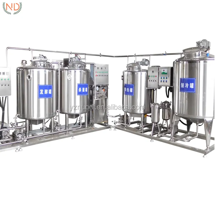 dairy raw milk pasteurization production line 1000 liter milk yoghurt pasteurizer making machine price