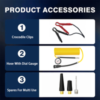 Customized Fast Inflation Portable Car Motorcycle Truck Tire Inflator Pump 12V DC Single Cylinder 150 PSI Air Compressor