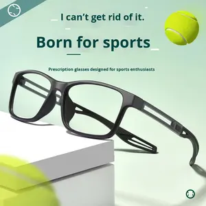 Montura de <span class=keywords><strong>gafas</strong></span> deportivas <span class=keywords><strong>graduadas</strong></span> ultraligeras 9105Zm, nuevas <span class=keywords><strong>gafas</strong></span> de baloncesto para correr para niños, patrón de diamantes a la moda, venta al por mayor - Product Image 2