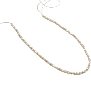 Collar de Perlas de Agua Dulce Barrocas Pequeñas Irregulares, Nuevas, de 4-4.5 mm, Semiterminadas, para DIY, Perlas Sueltas Naturales de Agua Dulce - Product Image 5