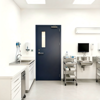 Prix usine personnalisé couleur laboratoire pharmaceutique hôpital cadre en aluminium porte de salle blanche