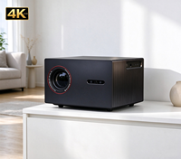 Projecteur Home Cinéma Noir True 4K 3840*2160p 1500 ANSI Lumens avec Haut-parleur Super Puissant 20W – Idéal pour Jouer sans Délai