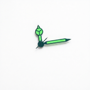 <span class=keywords><strong>BOMAX</strong></span> MARINA Messing-Uhrzeiger mit Blauen Kanten, Weiß-Grün Leuchtende Zeiger für NH35/36/4R/7S Japanisches Uhrwerk, Mechanische Uhrenteile - Product Image 4