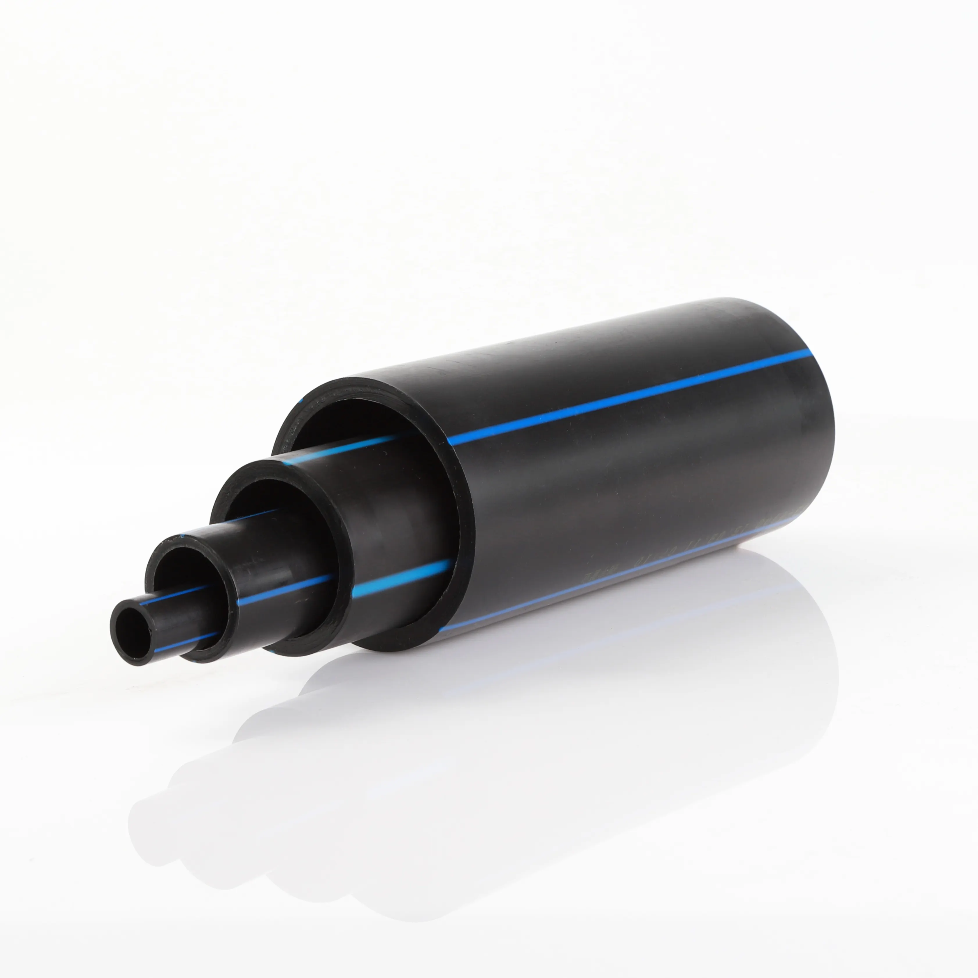 ( size 20-110 mm) SDR11 @1.6 Mpa black color PE water tube hose plastic HDPE water pipe for home & industry