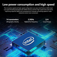 Nuevo Mini Ordenador OEM para Oficina con VGA para Pantalla Dual, M.2 WiFi, Intel Pentium 5405U, 4G DDR4 RAM, 64G SSD