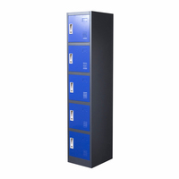 Armoire de rangement métallique à 5 portes à prix avantageux