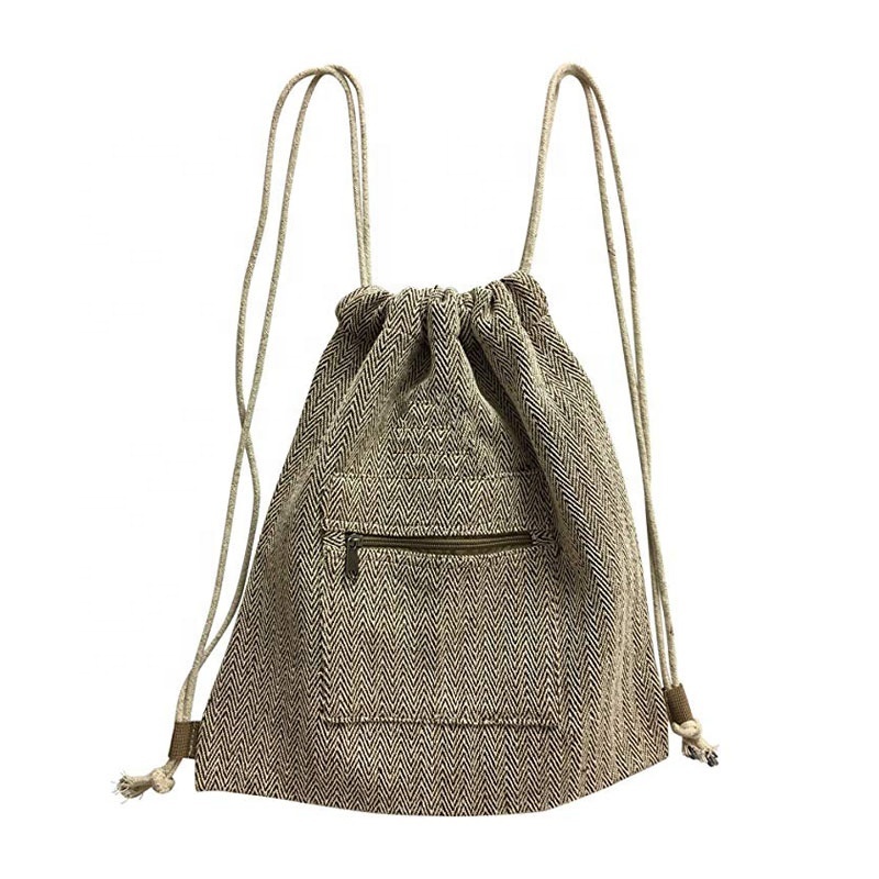 Handmade Polyester Heavy Duty Drawstring Backpack