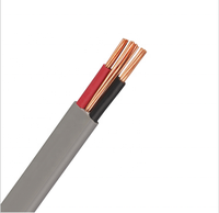 Cable Eléctrico Plano Flexible de Cobre con Conexión a Tierra, Cable de Cobre de 1.5mm 2.5mm 4mm con Aislamiento de PVC
