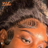 Perruque indienne droite 4x4 5x5 6x6 Hd avec fermeture en dentelle Cheveux humains Perruques à fermeture avant en dentelle invisible pré-peluchées avec des cheveux de bébé