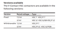 Contacteur sous vide moyenne tension Abbs V-Contact VSC monophasé 3 pôles 12-400A SCO/DCO 110VDC/110VAC/220VDC/220VAC Garantie 1 an