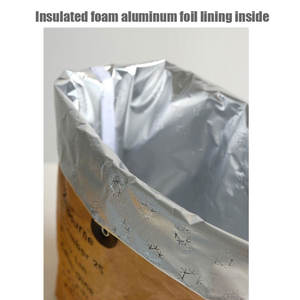 Sac isotherme pour le déjeuner avec logo personnalisé Style tendance Dupont isolé, réutilisable, recyclable et lavable - Product Image 5