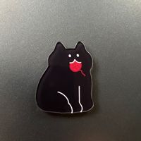 Aimant de réfrigérateur en acrylique personnalisé avec motif de chat mignon, autocollant magnétique pour réfrigérateur, cadeau pour les amoureux des animaux