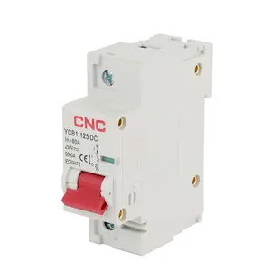 Trực Tiếp Nhà Máy Giá 63A 4 Người Ba Lan Pv Mini Mạch 63amp Ngắt Điện Đôi Cực Dc Mcb