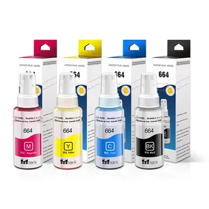 70Ml Waterbasis Inkt 664 Dye Inkt Voor Ep Zoon Desktop Inkjet Printer Refill Dye Inkt Voor Ep L100 l363 L455 L550 L551 L555 L565 L655