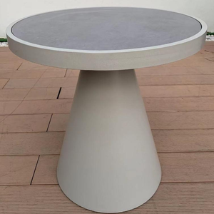 Đen nhỏ tròn ngoài trời bên bảng nhôm chịu thời tiết cho sân hiên ban công vườn khách sạn đầu giường sử dụng đa năng - Product Image 3