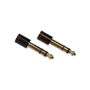 6.35mm Male to 3.5mm Female Jack Audio Adapter Gold-Plated Stereo Converter For Microphone Speaker Aux Connector