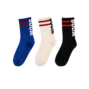 Mode hiver rue Hip Hop Slouch <span class=keywords><strong>bas</strong></span> <span class=keywords><strong>mi</strong></span>-mollet Slouchy chaussette <span class=keywords><strong>coton</strong></span> sport chaussettes femmes - Product Image 4