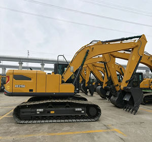 รถขุดตีนตะขาบขนาดกลาง XE215G เครื่องยนต์ไฮดรอลิกที่เชื่อถือได้ พร้อมปั๊มและเกียร์สำหรับงานดิน งานก่อสร้างถนน และโครงการเหมืองหิน คุณภาพสูง - Product Image 3