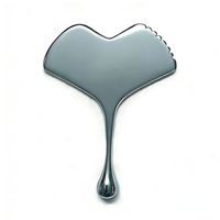Nouveau disque Gua Sha en acier inoxydable à dents métalliques pour le lifting et le raffermissement de la peau du visage, du cou et des yeux