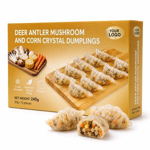 Dumplings surgelés prêts à cuire aux champignons et au maïs sucré, 240g en sachet, 12 pièces par sachet pour la vente en gros - Product Image 3