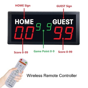 Marcador Digital LED <span class=keywords><strong>Port</strong></span>átil Mini para Cornhole con Puerto de Carga Tipo-C, Control Remoto y Contador de Puntos para Pádel y Tenis - Product Image 4