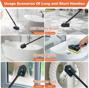 Multifunctional Scrub Brushes with Multi-angle Head, 0-90 Degree Locking Head for Effortless Tile and Corner Cleaning - Product Image 5