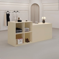 Comptoir d'îlot pour magasin de vêtements féminins, table de présentation pour chaussures et sacs, rectangulaire simple ou double face
