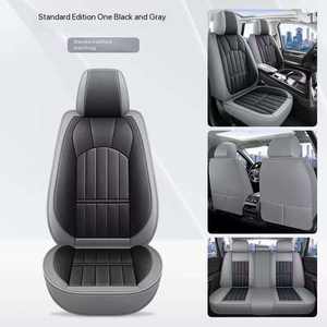 Soleway-Funda para <span class=keywords><strong>silla</strong></span> de <span class=keywords><strong>coche</strong></span>, Funda de cuero universal para <span class=keywords><strong>asiento</strong></span> de <span class=keywords><strong>coche</strong></span>, Envolvente completa, impermeable, duradera, para todas las estaciones - Product Image 5