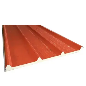 Panneau sandwich en <span class=keywords><strong>polyuréthane</strong></span> ignifuge léger 75mm <span class=keywords><strong>80mm</strong></span> 100mm - Product Image 6