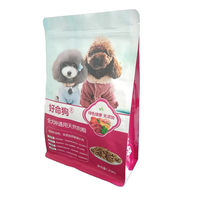 Sacs d'emballage pour aliments pour chiens en PET recyclables, imprimés en gravure, à fond plat, en plastique, sur pied (tailles personnalisables)
