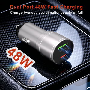 ที่ชาร์จในรถยนต์แบบใหม่ ดีไซน์ทันสมัย 45w ช่องเสียบ USB คู่ รองรับ Qc3.0 และ Pd 48w Type C ชาร์จเร็วสำหรับรถยนต์ - Product Image 2