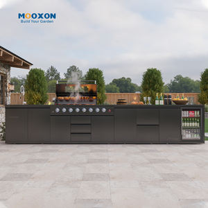 Cocina Exterior con Ruedas Bloqueables y Patas Ajustables para un Uso Estable al Aire Libre - Product Image 5