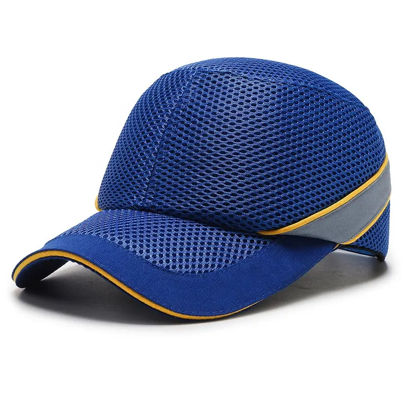 CE EN812-Protector de plástico ABS, inserto de ventilación industrial, alta visibilidad, seguridad, trabajo, gorra de béisbol