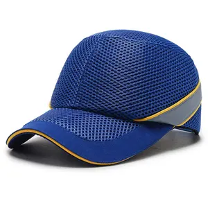 CE EN812 protection ABS insert en plastique ventiler industriel haute visibilité sécurité travail baseball sécurité bump cap