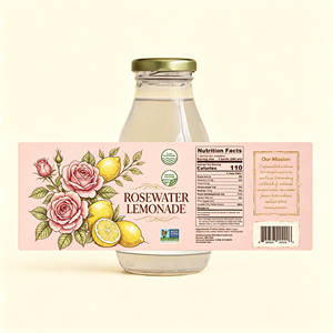 Custom screen-printed waterproof adhesive <b>labels</b> for food, drink and juice bottles; <b>labels</b> for plastic beverage bottles - Product Image 3