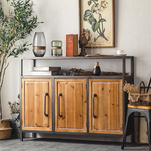 <span class=keywords><strong>Buffet</strong></span> de <span class=keywords><strong>style</strong></span> <span class=keywords><strong>scandinave</strong></span> contemporain en bois avec 3 portes, durable, pour salon et hôtel - Product Image 3