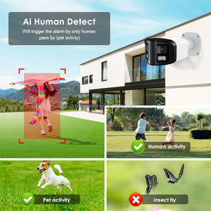 ColorVu 8MP 4K HD POE弾丸防犯カメラHikプロトコル双方向オーディオ180超ワイドビュー破壊防止ネットワークカメラCCTV - Product Image 3