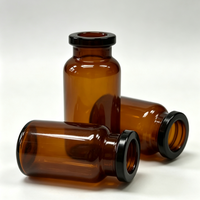 Flacon en verre ambré stérile de 6 ml pour l'emballage de produits pharmaceutiques injectables