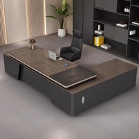 Moderno e minimalista High-End capo scrivania di lusso di lusso Executive supervisore Manager ufficio scrivania e sedia Set