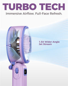 Ventilateur pliable rechargeable Diveblues <span class=keywords><strong>Fanzy</strong></span> Fan à batterie lithium, super puissant, turbo jet, portable - Product Image 3