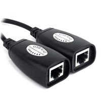 Adaptateur d'extension de câble LAN USB vers RJ45 sur cordon de raccordement Cat5 RJ45 Cat6 Accessoires de mise en réseau noirs