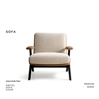 Fauteuil individuel en bois de luxe moderne, design de créateur, bords scellés à la main, pour mobilier de maison, réception d'hôtel et espaces de loisirs
