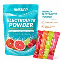 Venta al por mayor de fábrica: Sobres de polvo de electrolitos, 4 sabores (Naranja Sanguina, Pomelo, Lima, Frambuesa), Marca Privada, Nutrición Deportiva